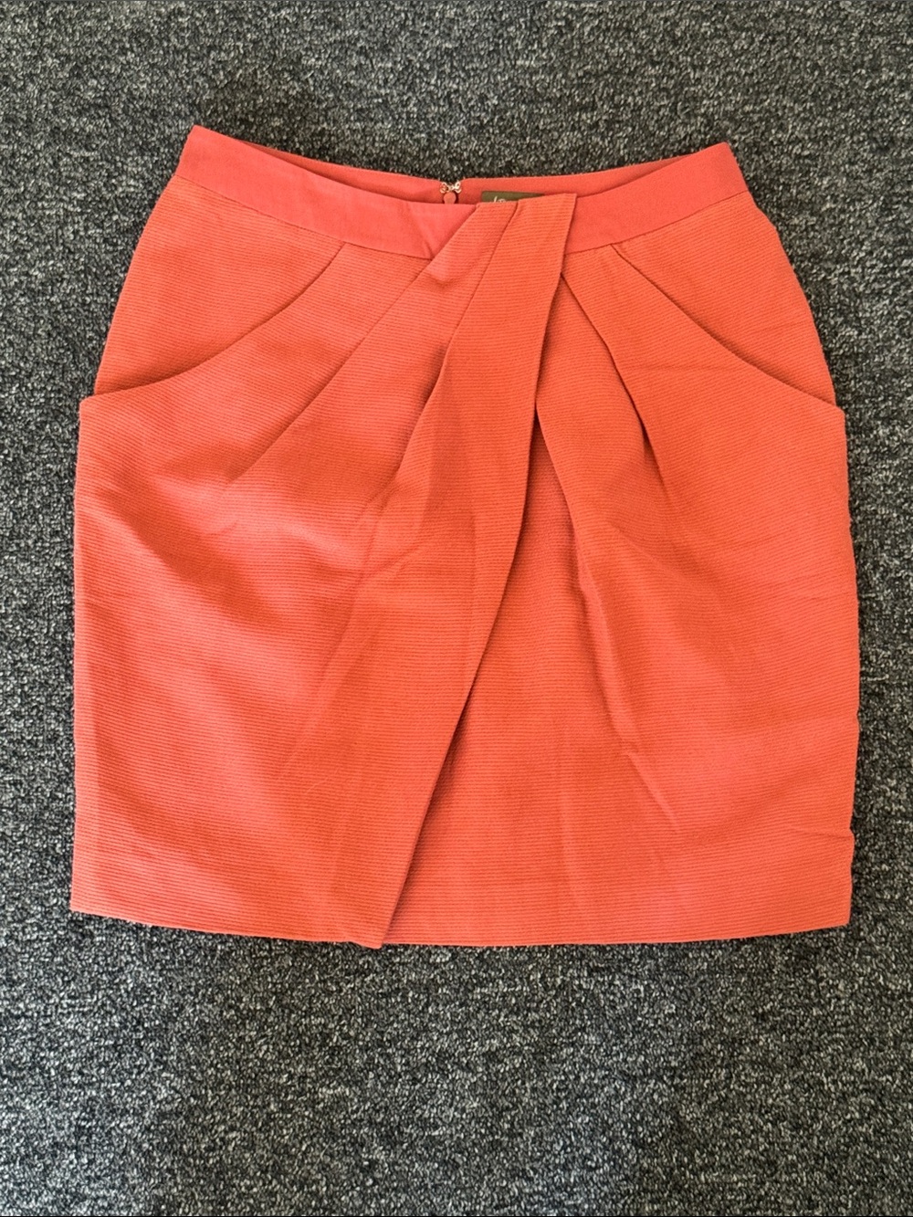 Fei Burnt Orange Pencil Skirt - Size 8